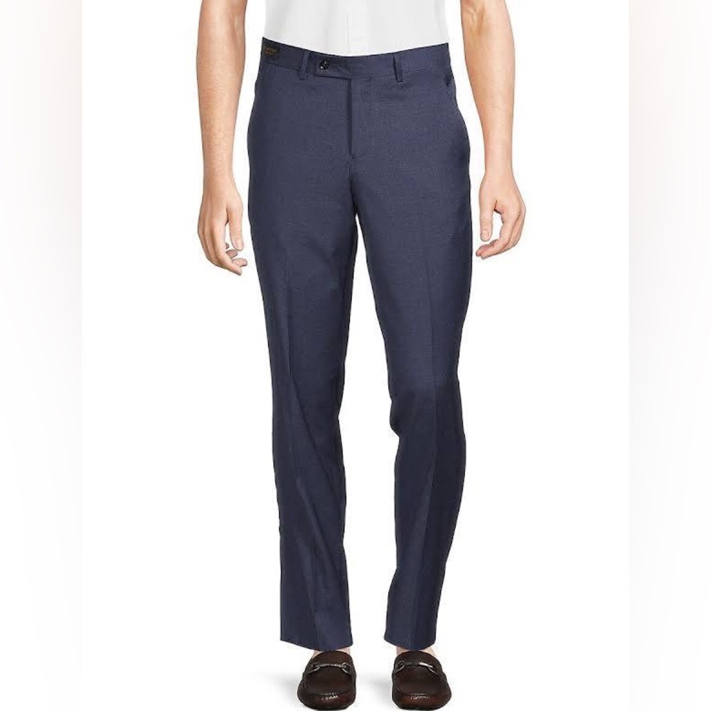 Ted Baker London Jerome Navy Blue Wool Trouser Dress Pants Men’s 35R NWT